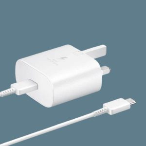 Samsung 25W USB-C pd Charger Super Fast Charging with Data Cable